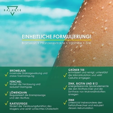 BROMELIFT® Bromelain 2500 GDU/g (DETOX DRAINAGE DIÄT ENTHALTEN) - 120 TABLETTEN | Bromelain Hochdosiert | 5,000 FIP high dose | Bromelain Kapseln, Detox Kur, mit Fenchel, Grüner Tee, Vegan - 3